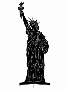 illustration of the Statue of Liberty , vector draw