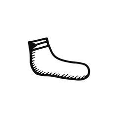 sock icon. isolated object vector silhouette