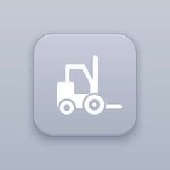 Forklift, Loader button, best vector