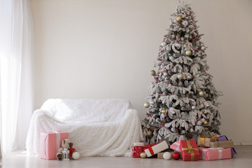 Christmas home decor new year with Christmas tree