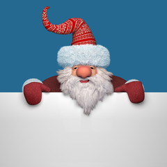 Nice Santa Claus conceptual greeting card template