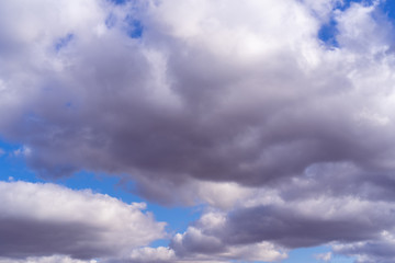 blue sky with cloud closeup