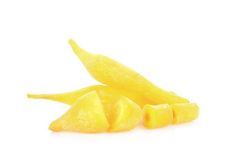 Finger root on white background