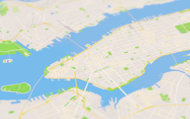 Fototapeta na wymiar city map 3D