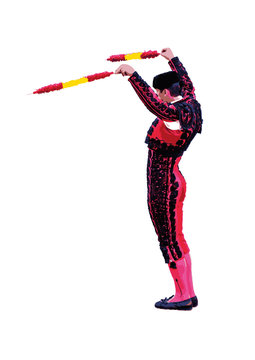Banderillero with banderillas