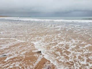 Waves arriving on beach