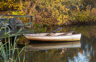 boat on the lake