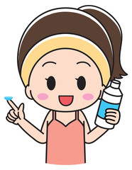 Women who remove contacts