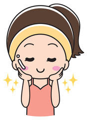 Women after cleansing