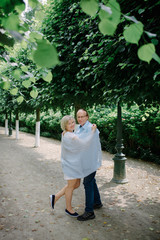 Fototapeta na wymiar Senior couple in park
