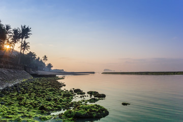 Sunrise over the coast of Candidasa
