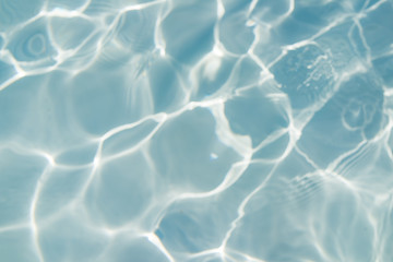 Blurred Beautiful Abstract water background, Swimming pool rippled.