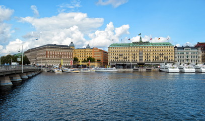 Obraz premium View on Stockholm. Sweden capital