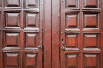 old wooden door background - wood door closeup
