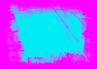 Pink and blue hand painted background texture with grunge brush strokes
