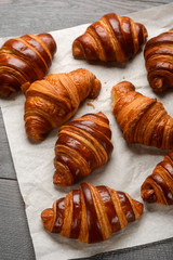 Freshly baked croissants