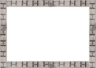 Blank Landscape Frame With Stone Carved Borders