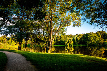 Park in Radziejowice. Poland