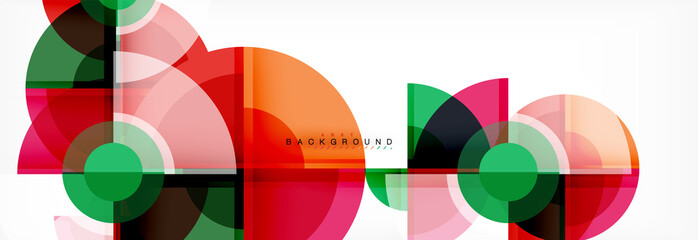 Obraz premium Vector fantastic circle modern geometric background template