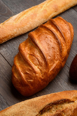 Loaves of French bread.