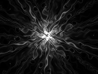 surreal Futuristic digital 3d design art abstract background fractal illustration for meditation and decoration wallpaper