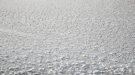 Crystals of salt, salt lake Elton