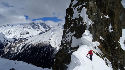 Col de l'Index-alpinisme hivernal