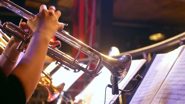 Trumpet sax music bar