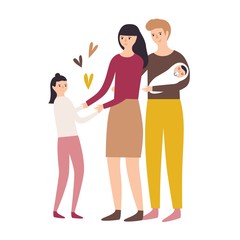 Obraz premium Happy loving family