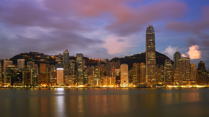 cityscape with sunrise skyline and cloud