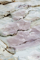 pink and white part of rock