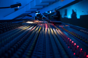 sound equipment at the concert