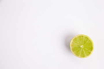 lime on white background