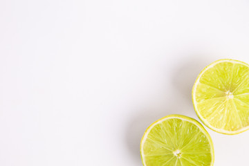 lime on white background