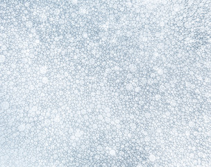 The Background from numerous bubbles of detergent.