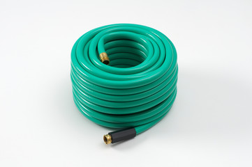 garden hose isolated on white