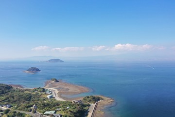 Fototapeta na wymiar A beautiful sea of ​​Amakusa
