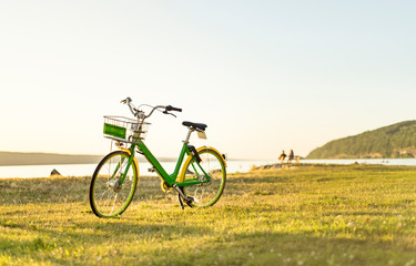 Obraz na płótnie Canvas Bicycles and sunlight
