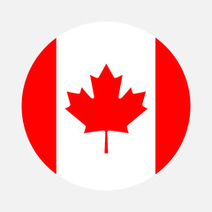 Obraz premium Canada flag circle