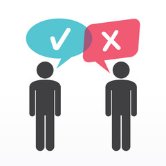 people communication vector icon