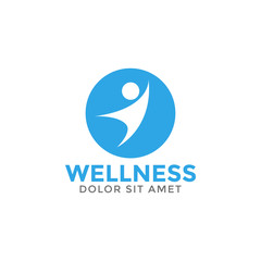 Wellness graphic design element template vector illustration