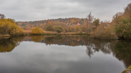 Fototapeta premium lake in autumn