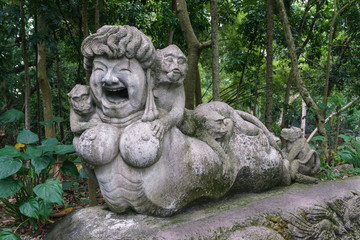 Fototapeta na wymiar Monkey Forest Bali