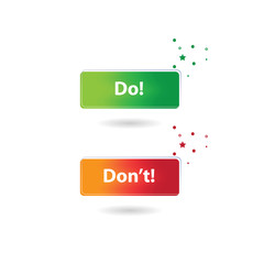 Do and Don't Sign Button