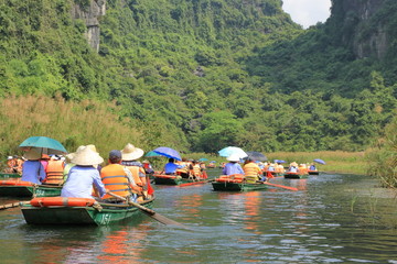 Trang An in Ninh Binh,Vietnam.world heritage site