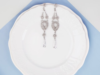 Woman's Jewellery. jewelry on plate