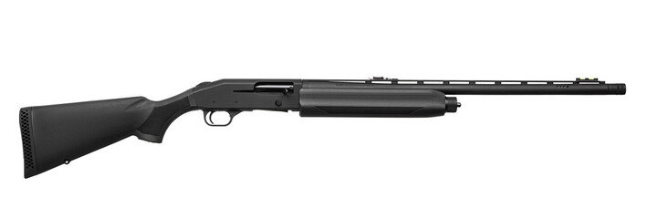 Gun.Shotgun isolated on white