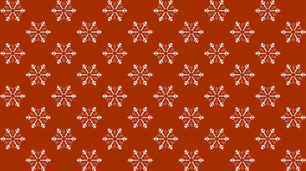 Vector seamless texture with snowflakes. Flat style.