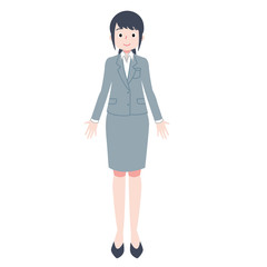 社会人女性全身