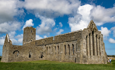Ruins of Ardfert Abbey Friary in County Kerry, Ireland